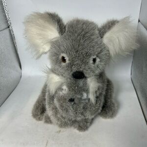 Fiesta Stuffed Animal 10 Inches Grey Koala White Fur Accents Plush‎ Collectible